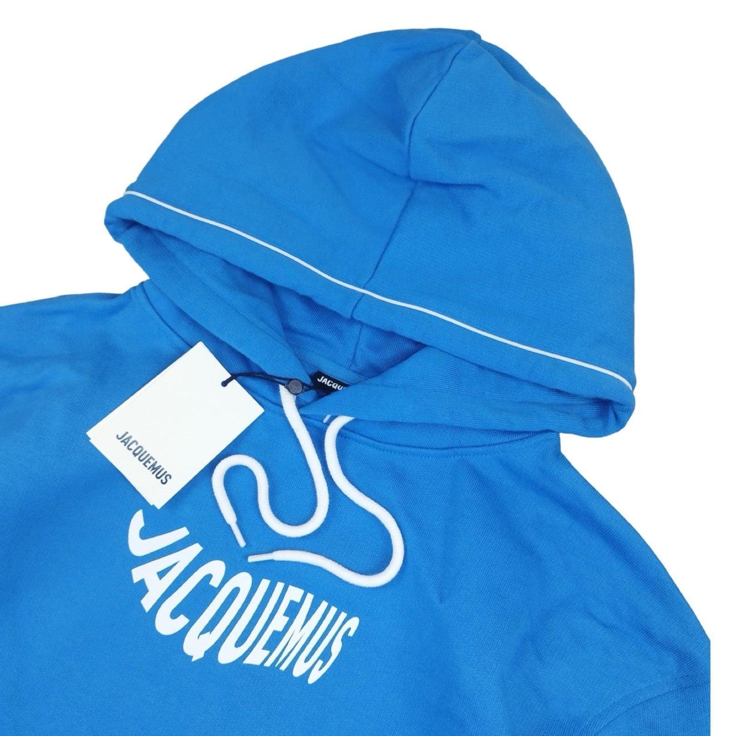 Jacquemus - Pull à capuche bleu taille M - Le Saptuaire