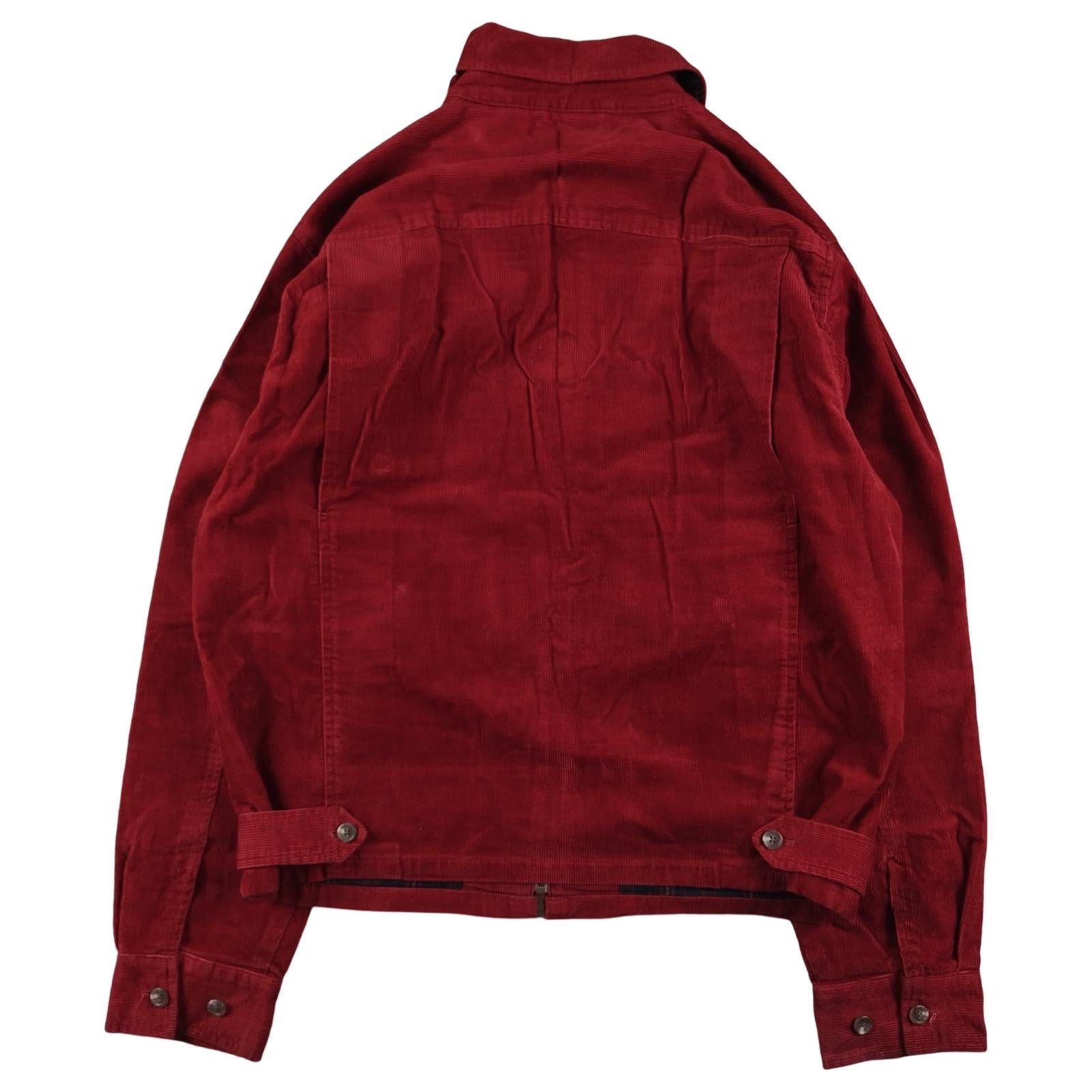 Ralph Lauren Harrington - Veste en velours côtelé rouge taille M - Le Saptuaire