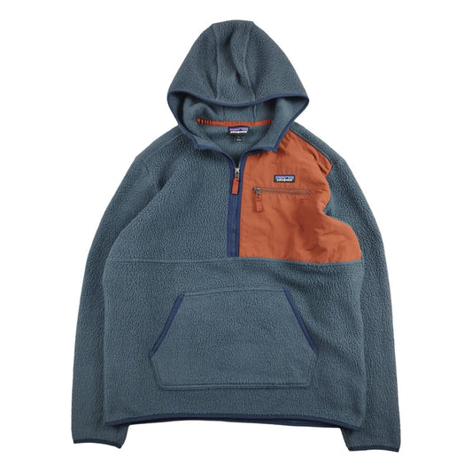 Patagonia - Polaire à capuche rétro bleu/gris taille L - Le Saptuaire