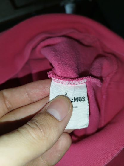 Jacquemus - Pull à capuche rose fuchsia taille S