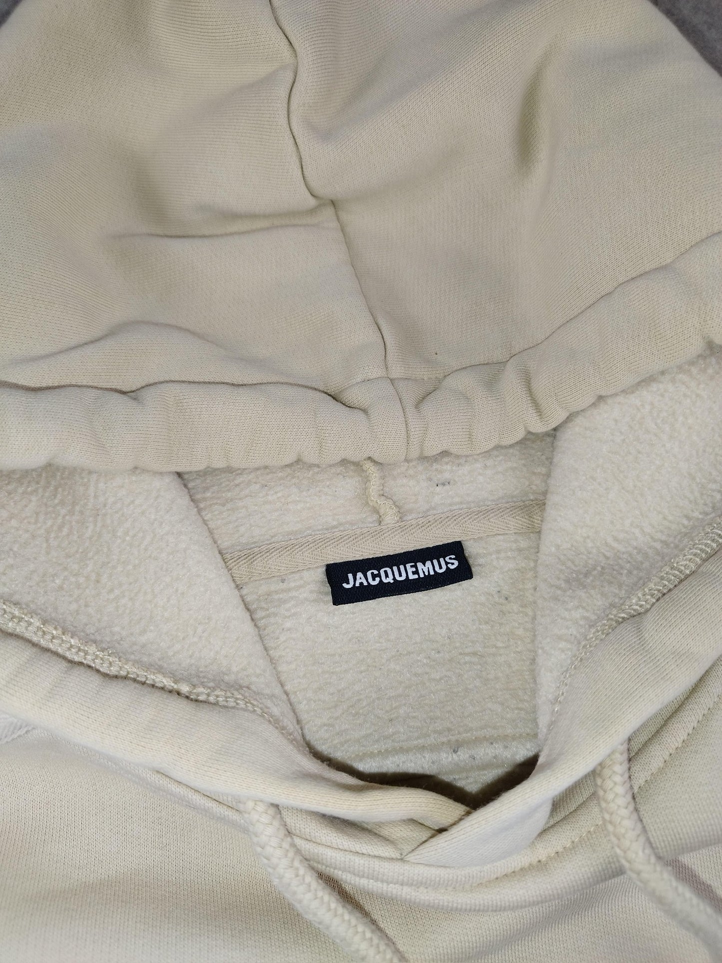 Jacquemus - Sudadera con capucha color crema talla S