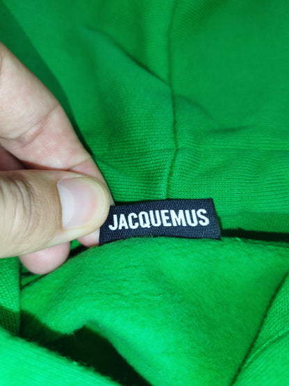 Jacquemus - Pull à capuche vert taille L - Le Saptuaire