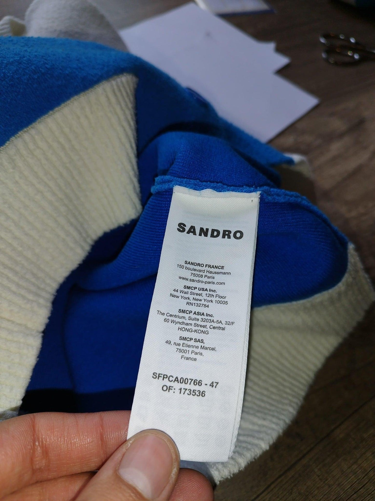 Sandro - Cardigan boutonné bleu vif taille XS - Le Saptuaire