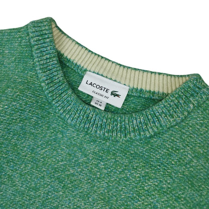 Lacoste - Pull en laine mérinos vert menthe taille S