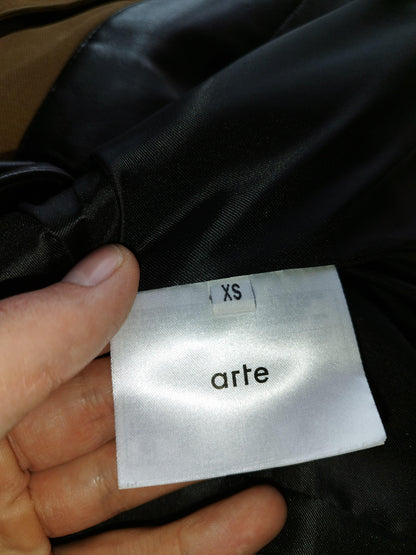 Arte - Black faux leather jacket size S