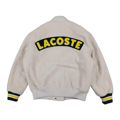 Lacoste - Varsity Jacket en laine crème taille XS - Le Saptuaire