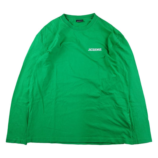 Jacquemus - T-shirt manche longue vert taille XL