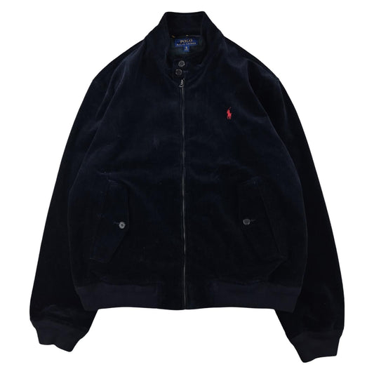 Ralph Lauren Harrington - Veste en velours côtelé bleu marine taille XL