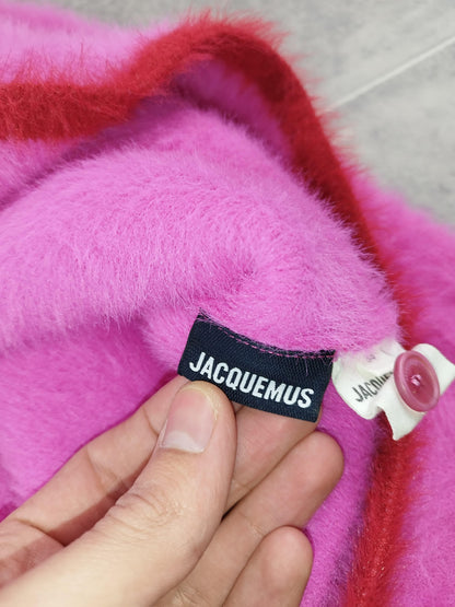 Jacquemus - Pull en mohair rose fuchsia taille XS