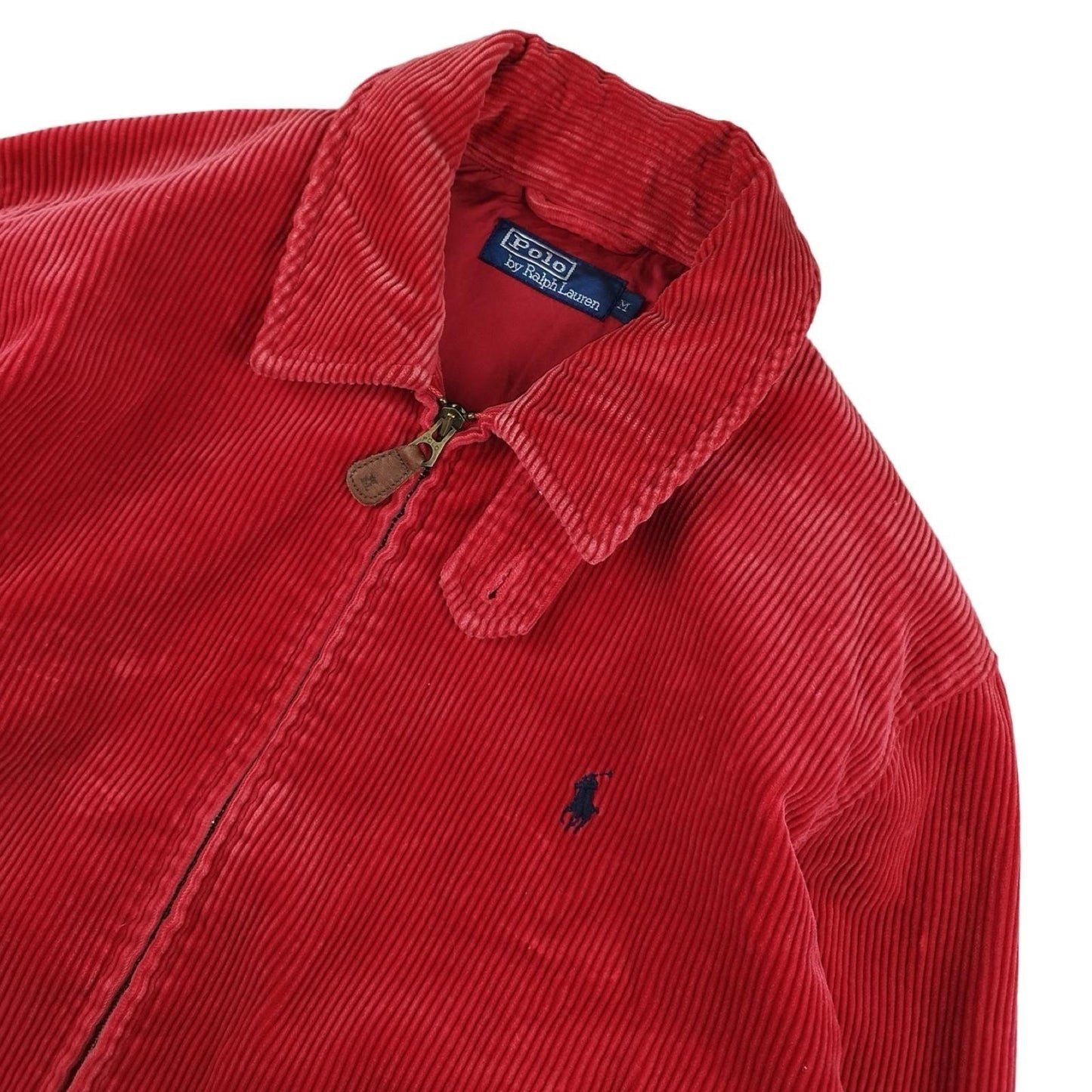 Ralph Lauren Harrington - Veste en velours côtelé rouge taille M - Le Saptuaire