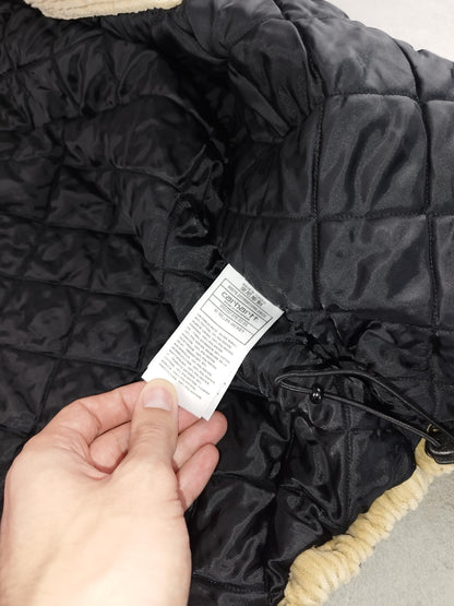 Carhartt - Veste « Women Millen Jacket » matelassée crème en velours côtelé taille L - Le Saptuaire