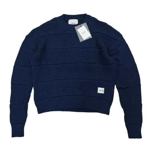 Arte - Pull en tricot bleu marine taille M - Le Saptuaire