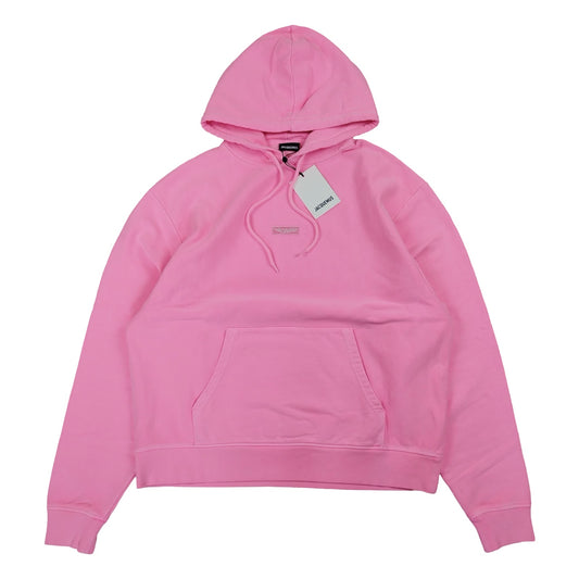 Jacquemus - Pull à capuche rose fluo taille M