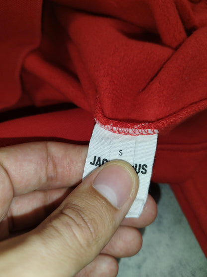 Jacquemus - Pull à capuche rouge taille S - Le Saptuaire