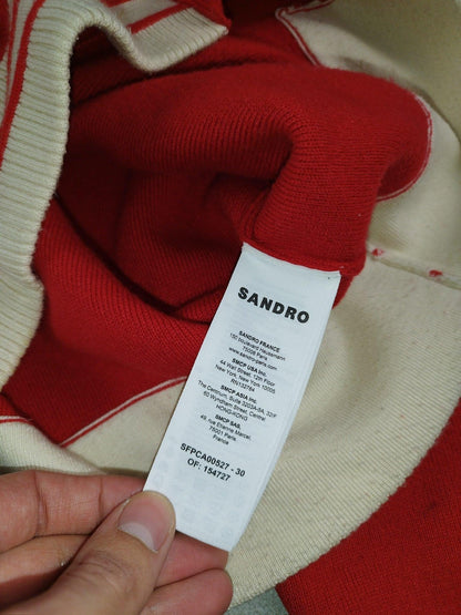 Sandro - Cardigan en laine rouge taille XS - Le Saptuaire