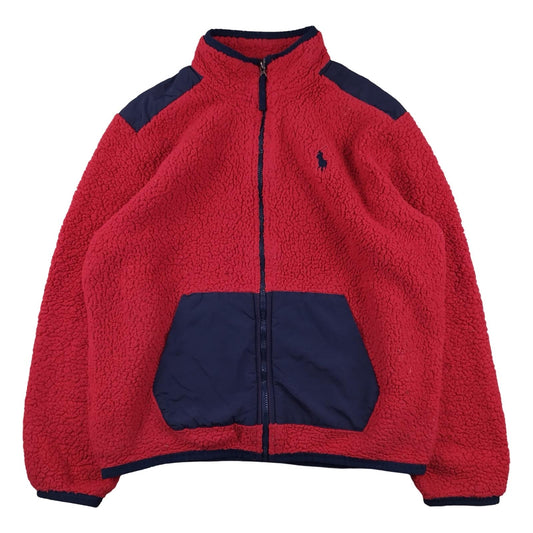 Ralph Lauren - Polaire zippée rouge taille L - Le Saptuaire