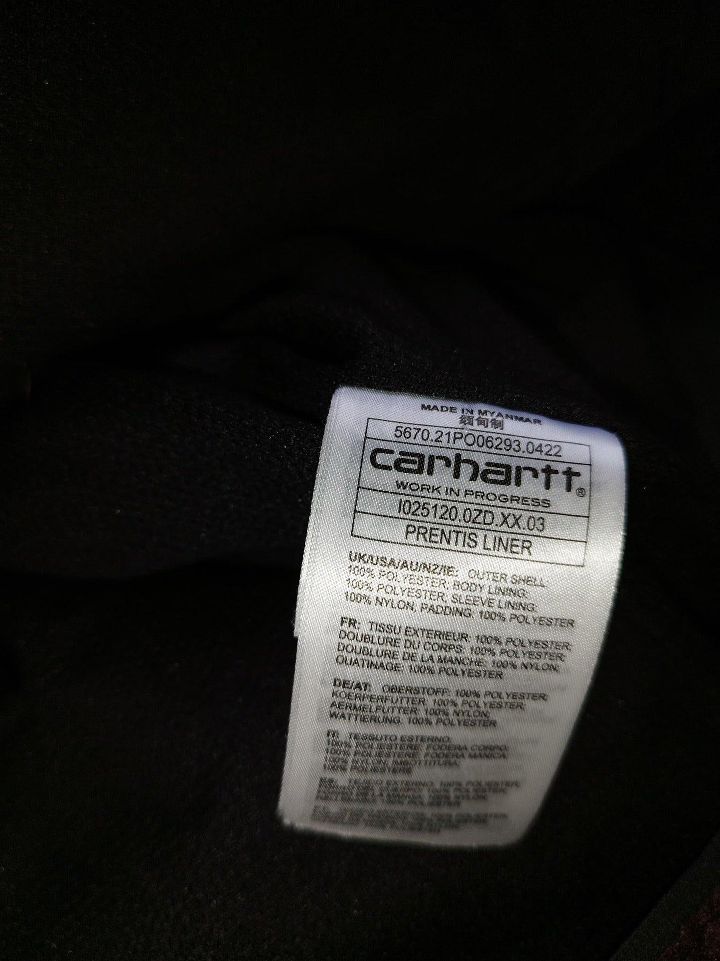 Carhartt - Polaire zippée prune taille XS - Le Saptuaire