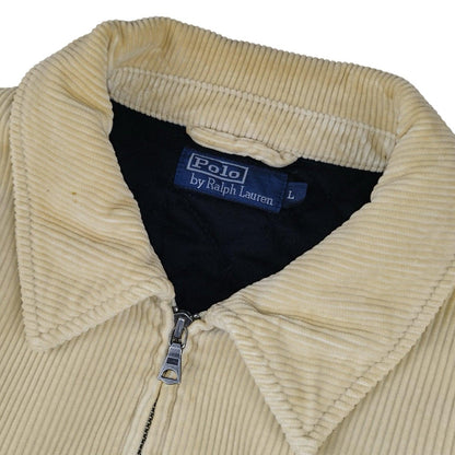 Ralph Lauren - Veste Harrington en velours côtelé beige taille L - Le Saptuaire