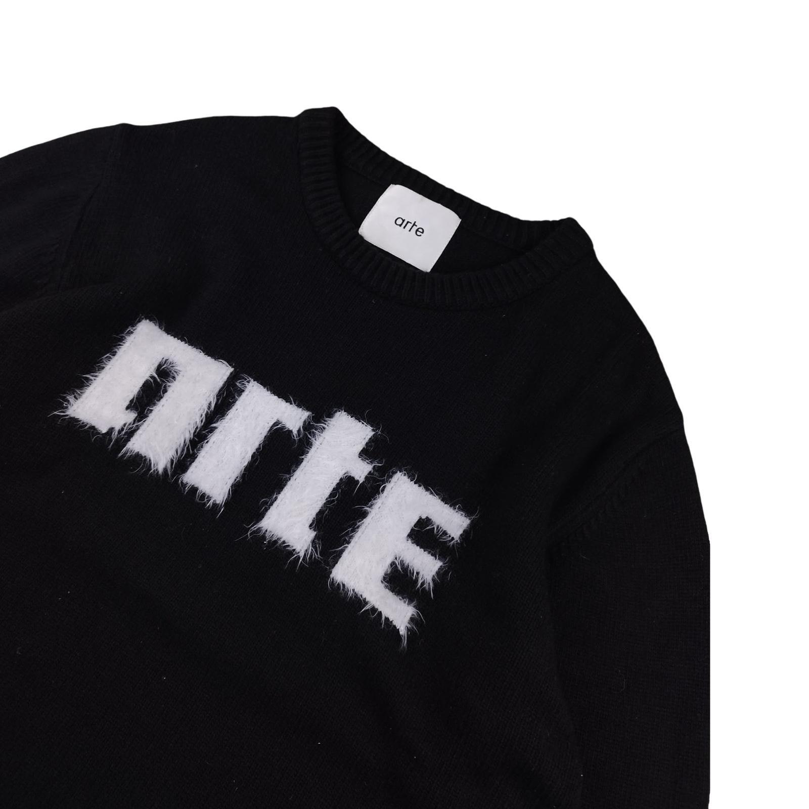 Arte - Pull en laine mérinos noir taille XL - Le Saptuaire