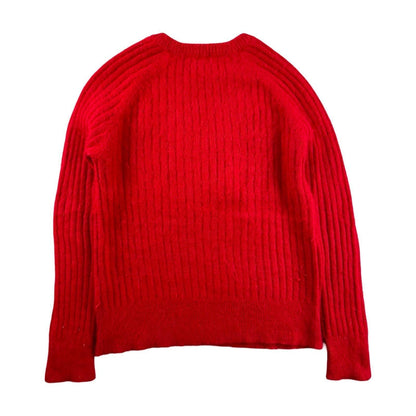 Ba&sh - Pull en angora et polyamide rouge taille S - Le Saptuaire