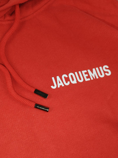 Jacquemus - Pull à capuche rouge taille M - Le Saptuaire