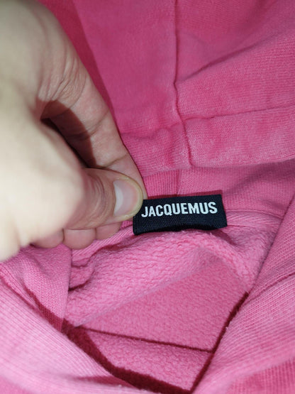 Jacquemus - Pull à capuche rose taille S