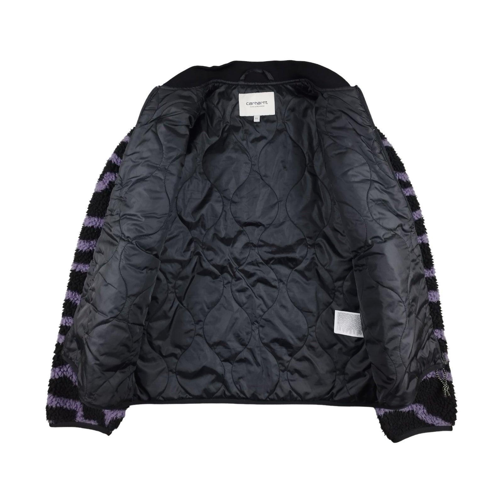 Carhartt - Polaire « Janet Liner » zippée violet et noire taille XS - Le Saptuaire