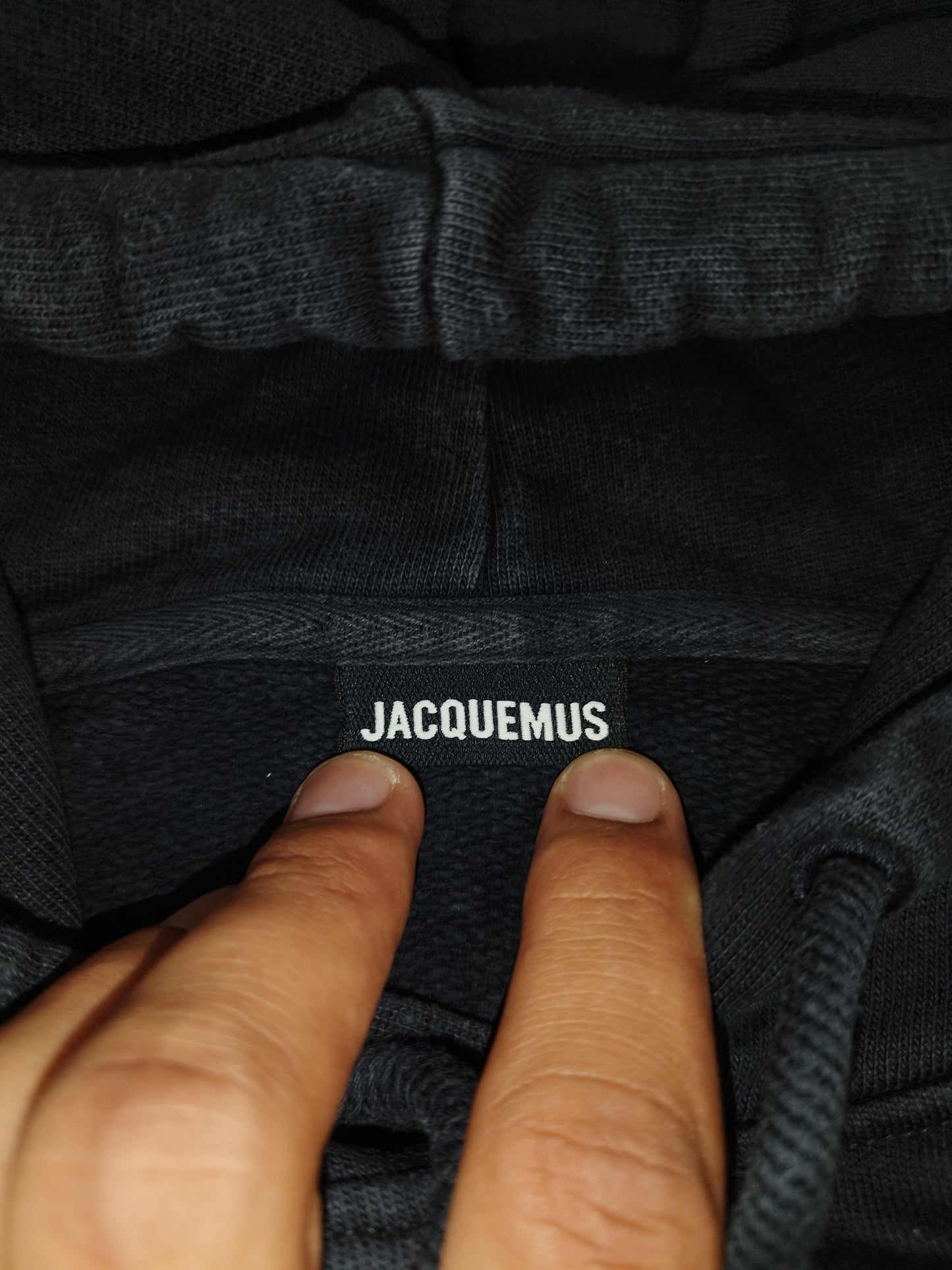 Jacquemus - Pull à capuche bleu marine taille XL - Le Saptuaire