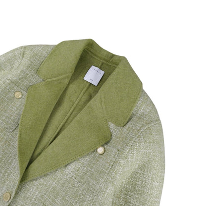 Sandro - Veste en blazer en laine verte taille L - Le Saptuaire