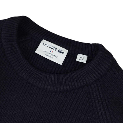 Lacoste - Pull en laine bleu marine taille M - Le Saptuaire