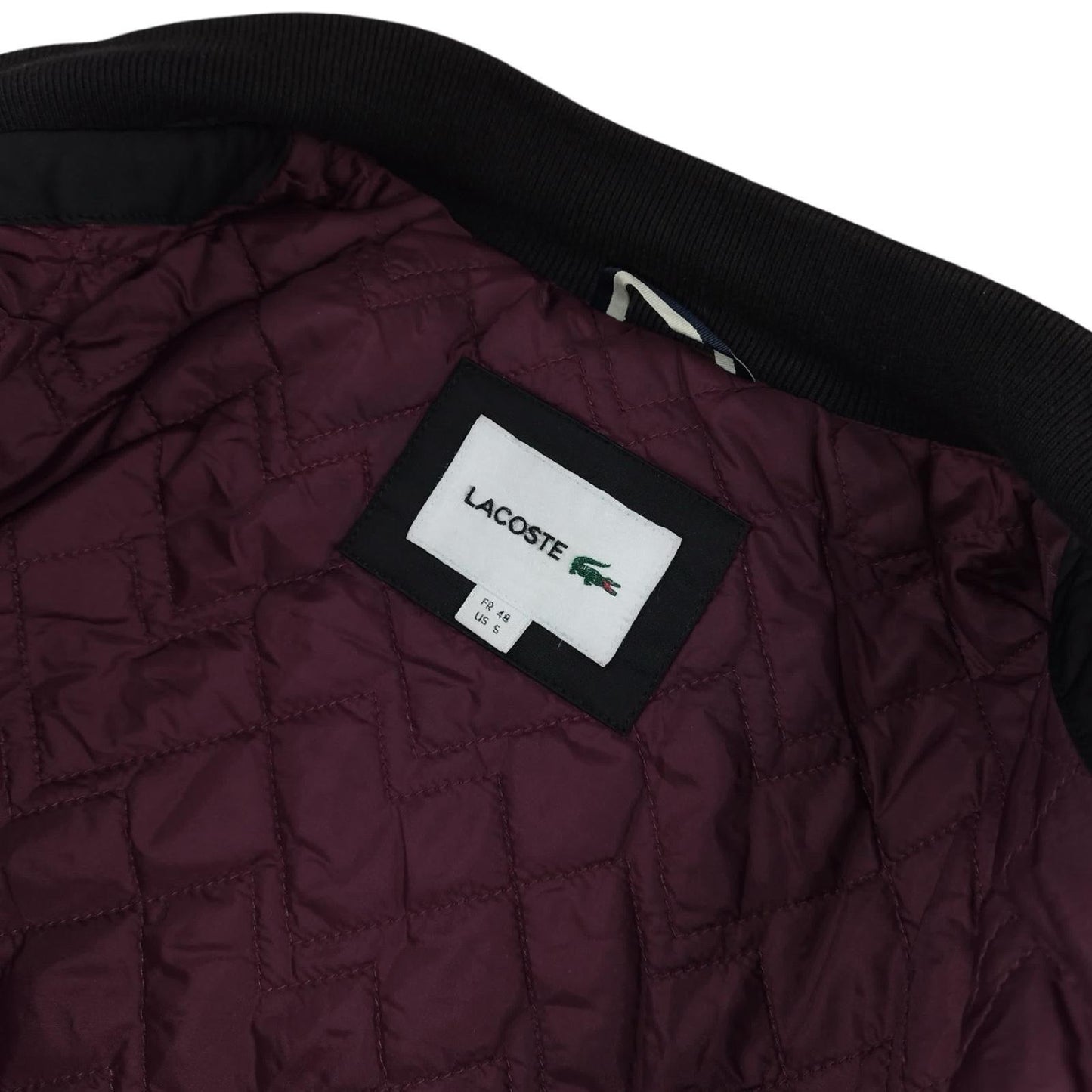 Lacoste - Bombers matelassé noir taille S - Le Saptuaire