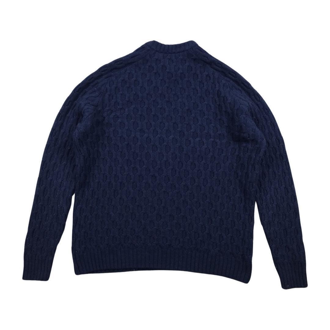 Pull en laine bleu marine taille XL - Le Saptuaire