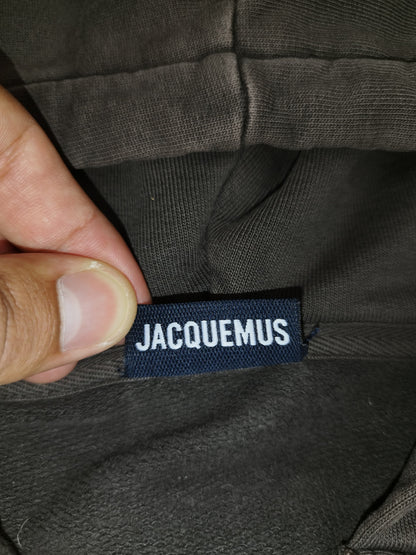 Jacquemus - Pull zippé à capuche « La Camargue » marron taille L