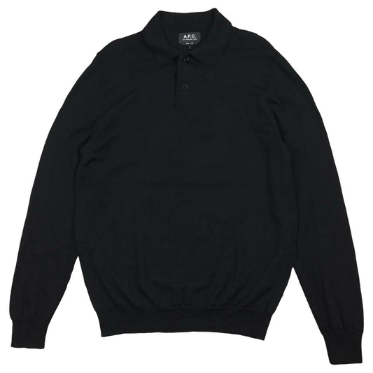 A.P.C. - Pull en laine noir taille L