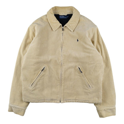 Ralph Lauren - Veste Harrington en velours côtelé beige taille L - Le Saptuaire