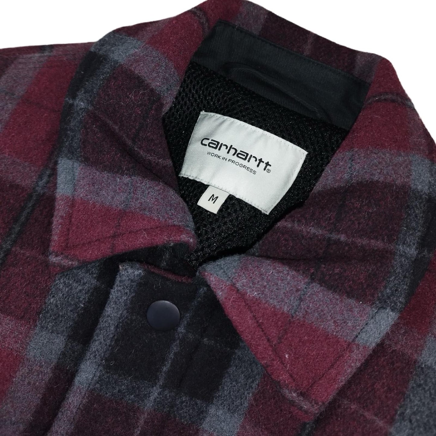 Carhartt - Surchemise à carreaux bordeaux taille M