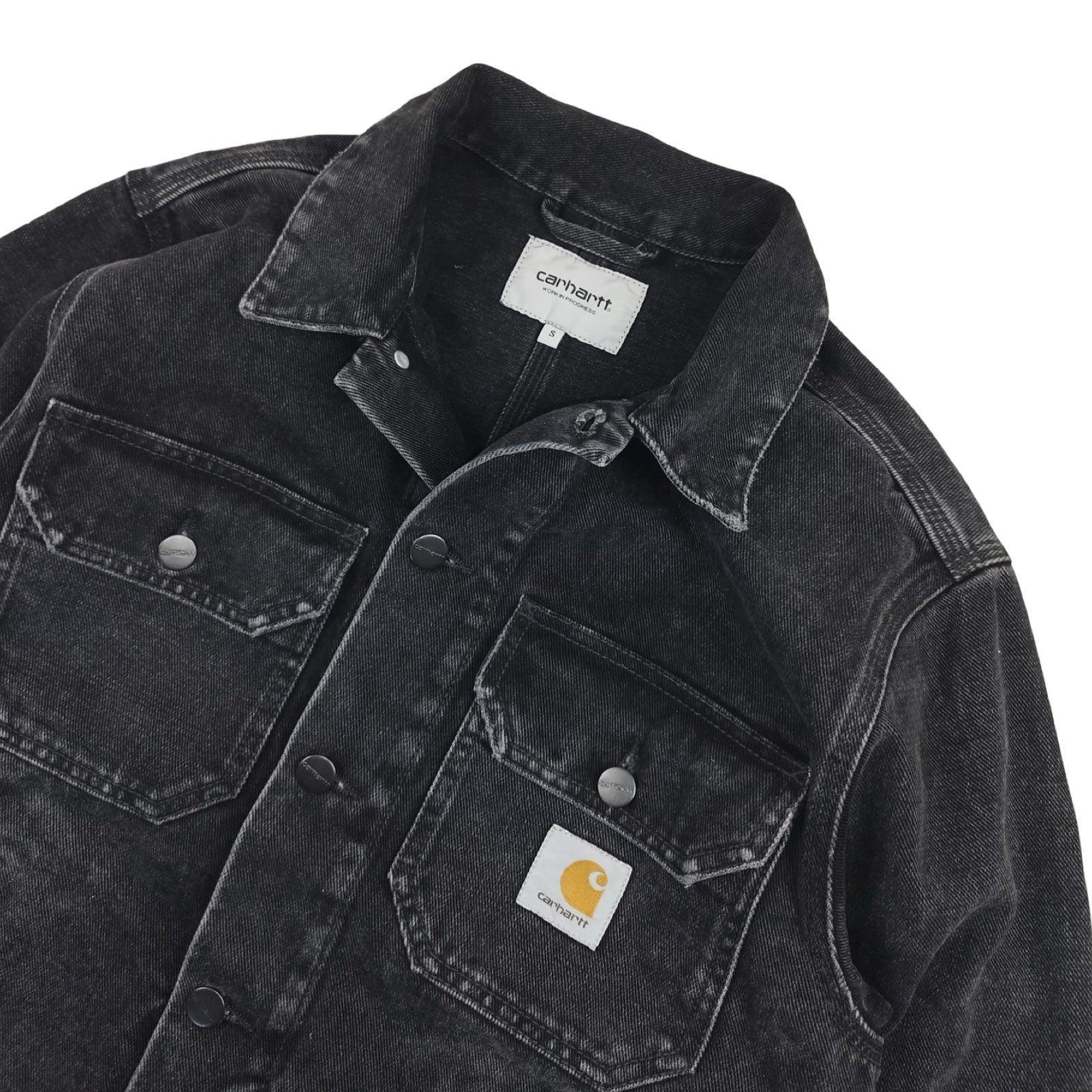 Carhartt - Veste « Stetson Jacket » en jean noire taille S - Le Saptuaire