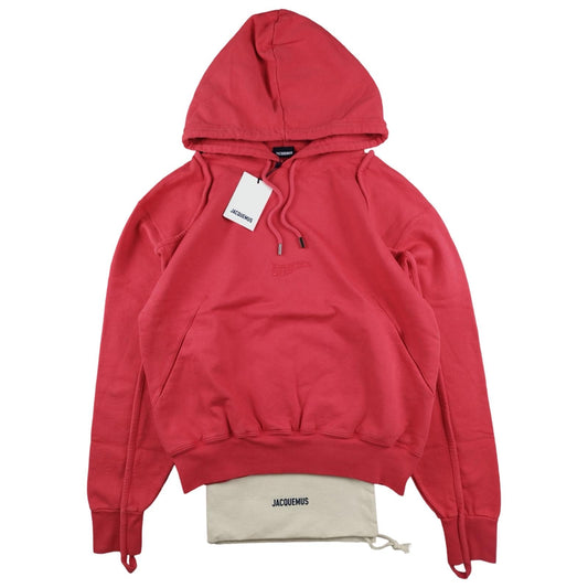 Jacquemus - Pull à capuche rouge taille S