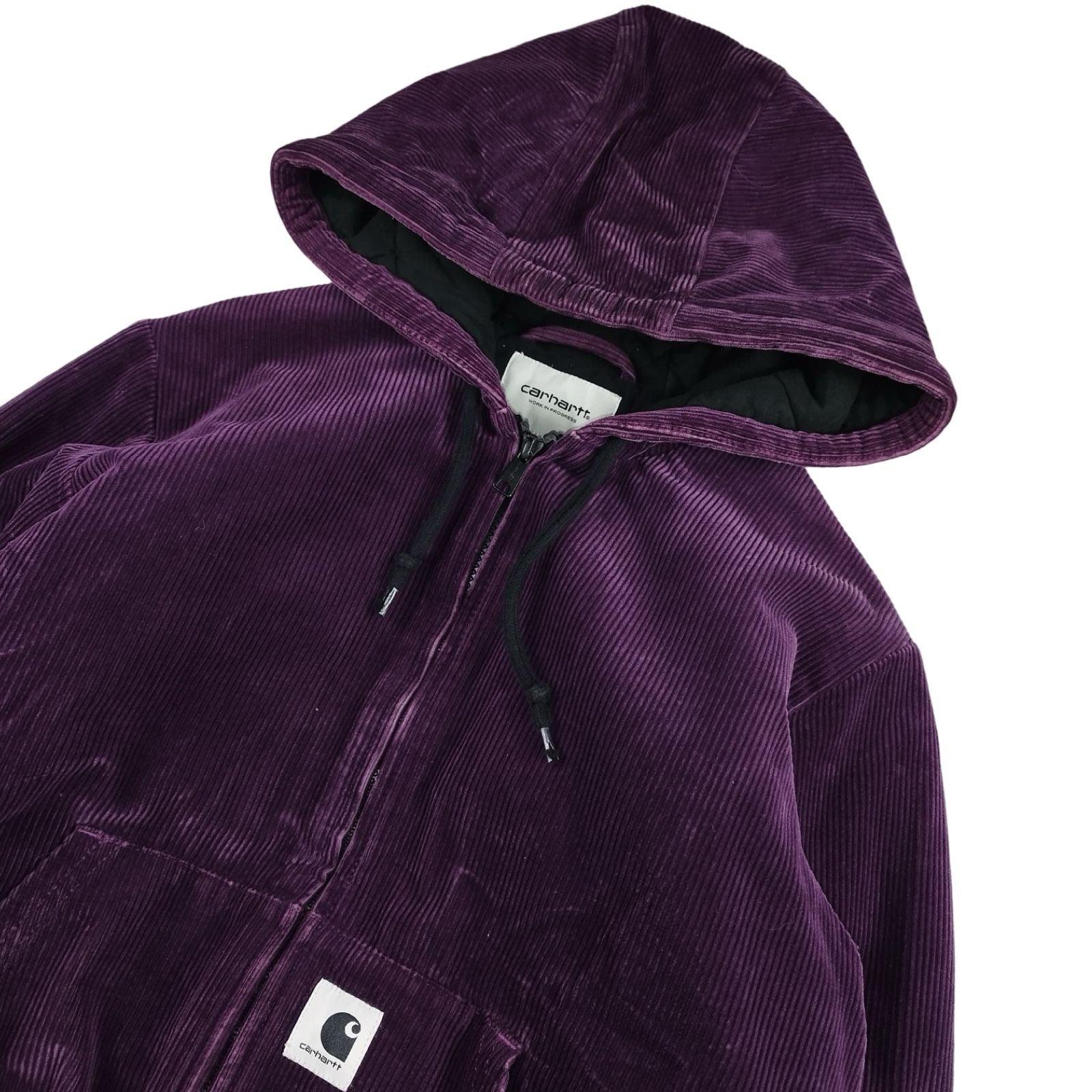 Carhartt - Veste à capuche matelassée en velours côtelé violet taille S - Le Saptuaire