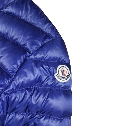 Moncler - Doudoune zippée, bleu vif, modèle pour femme « Lans Giubbotto » taille M