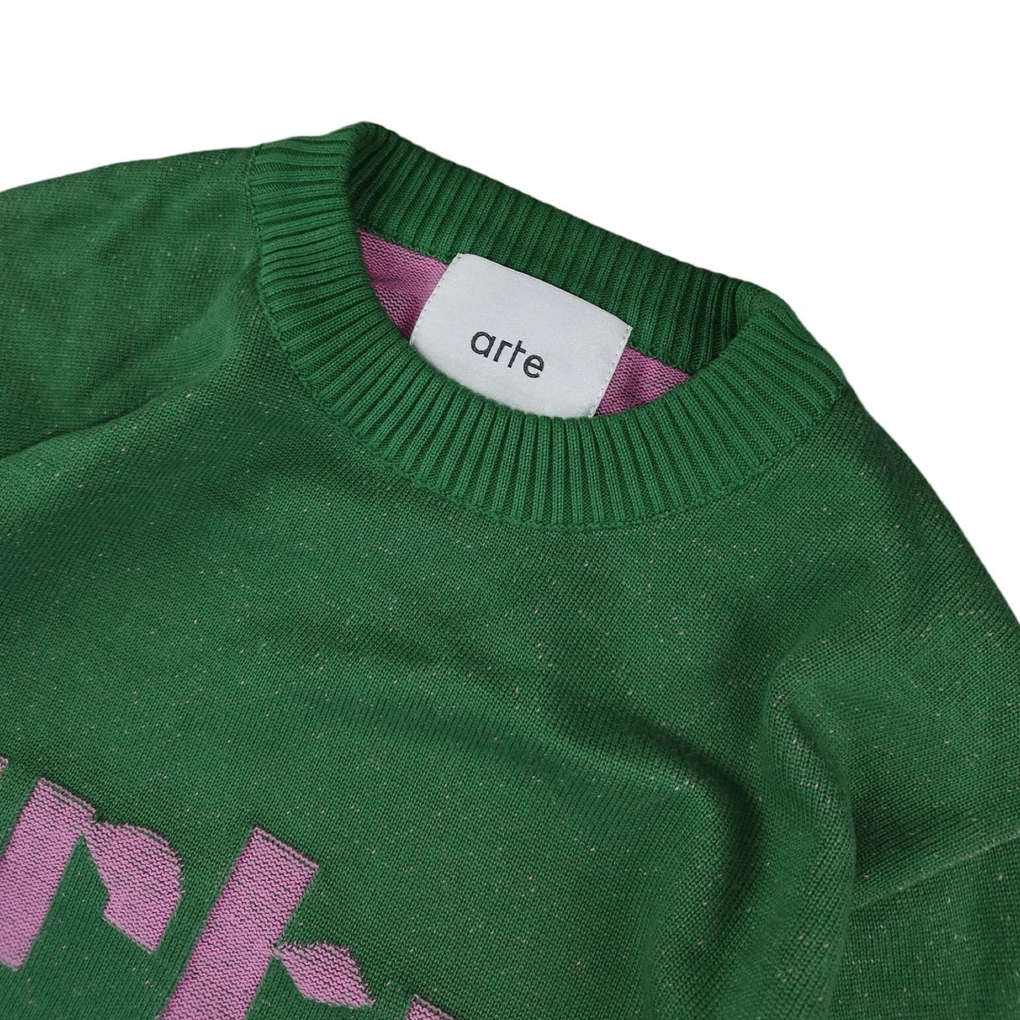 Arte - Green and pink sweater size L