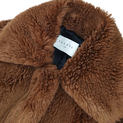 Sandro - Brown faux fur jacket size S