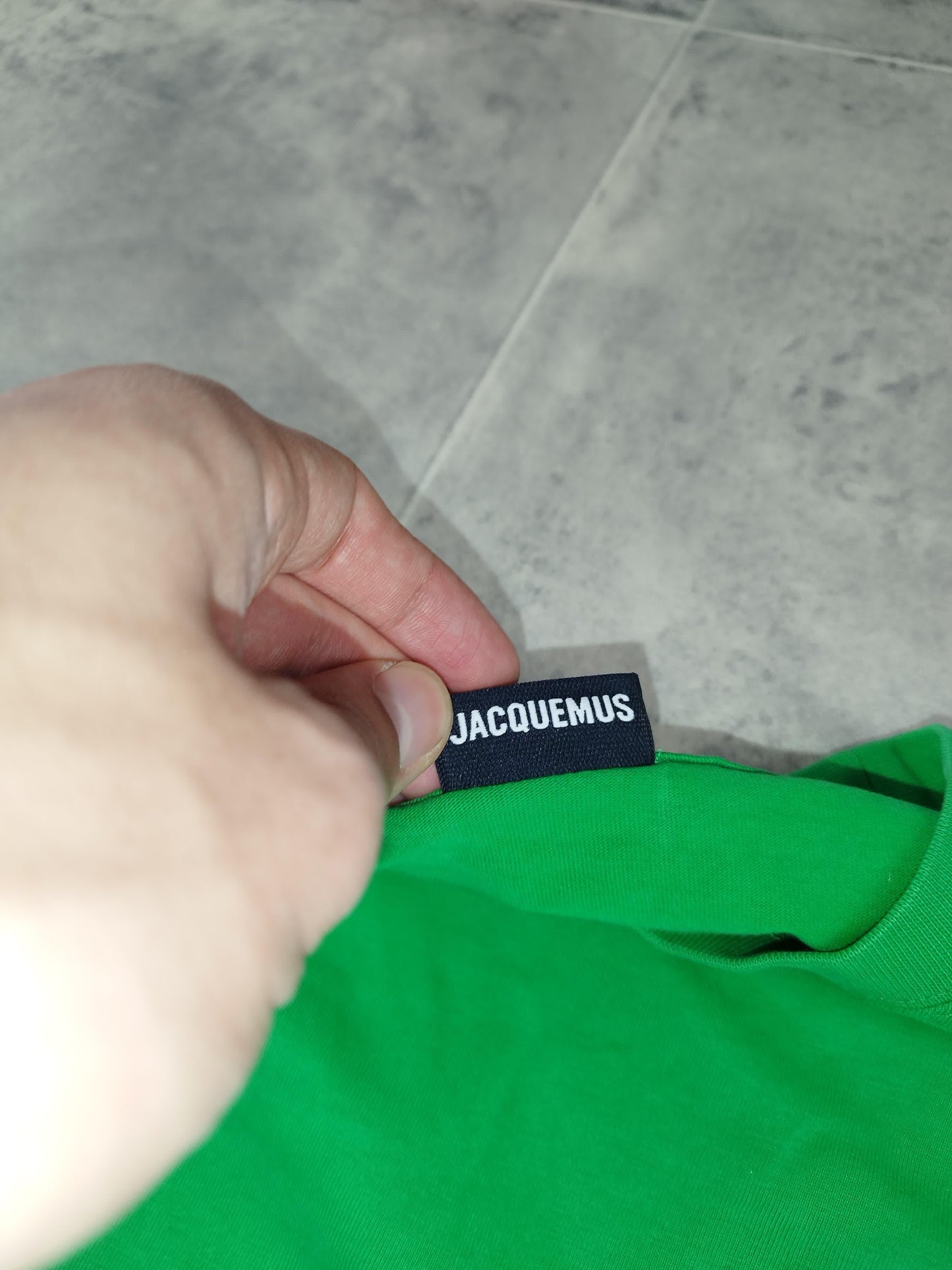 Jacquemus - T-shirt manche longue vert taille XL