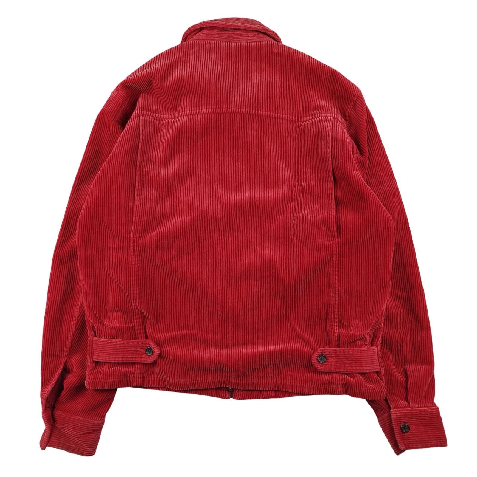 Ralph Lauren Harrington - Veste en velours côtelé rouge taille M - Le Saptuaire