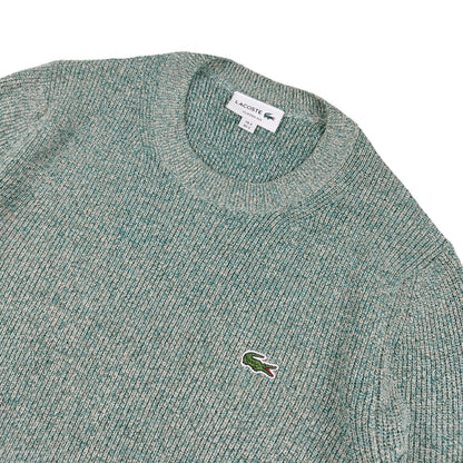 Lacoste - Pull en lin vert taille S