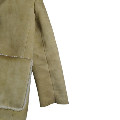 Sandro - Manteau en peau lainée camel taille S