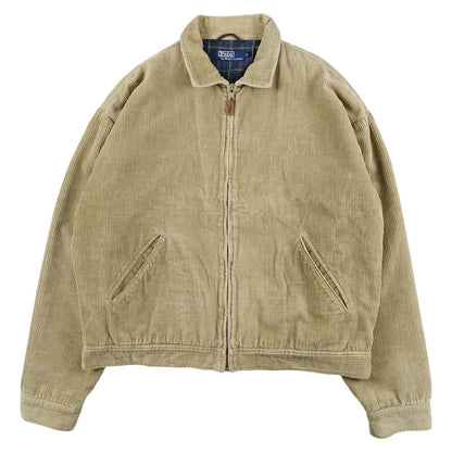 Ralph Lauren Harrington - Veste en velours côtelé crème taille XL - Le Saptuaire