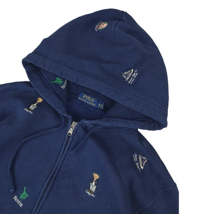 Pull zippé à capuche bleu marine taille M - Le Saptuaire