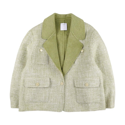 Sandro - Veste en blazer en laine verte taille L - Le Saptuaire