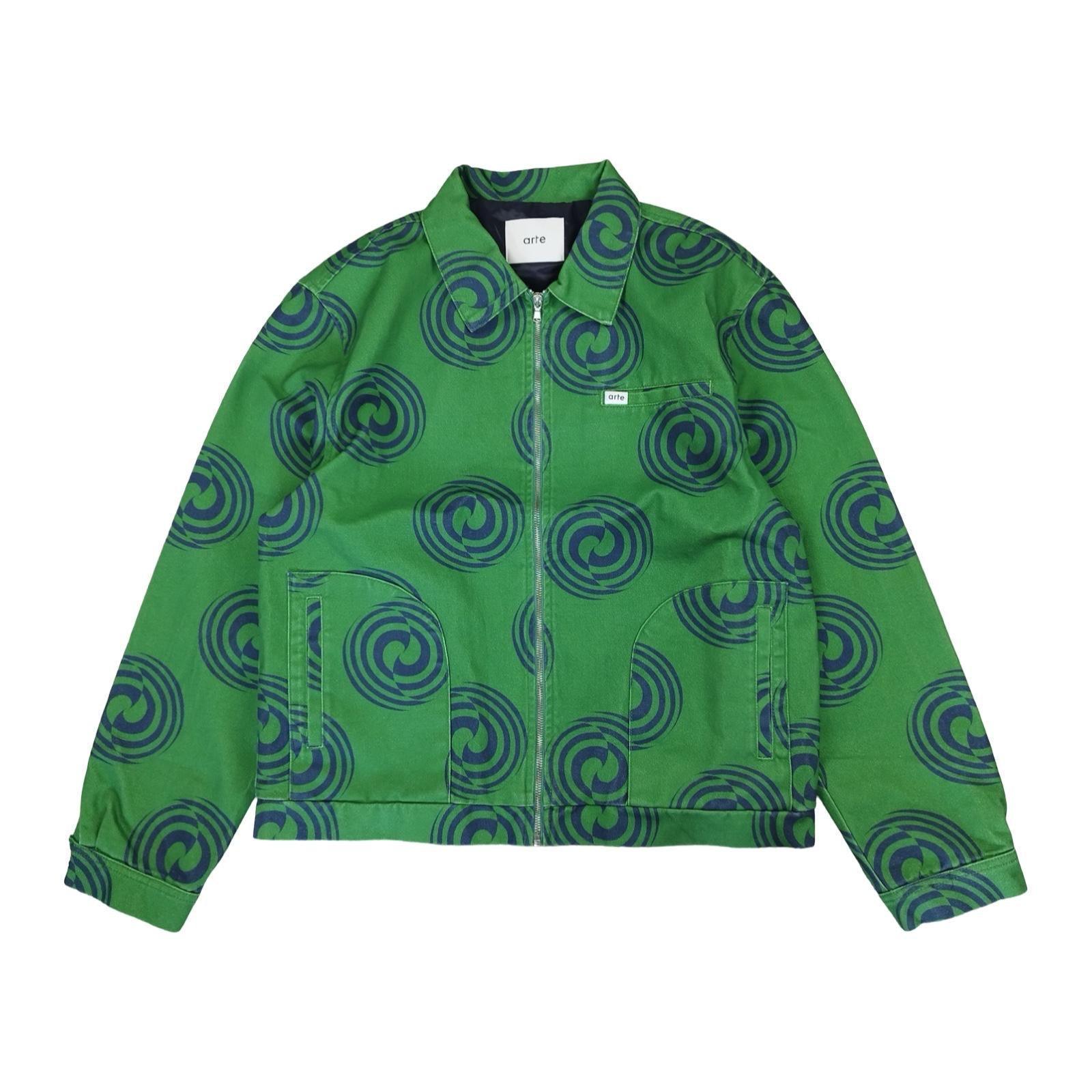 Arte - Veste à motifs spirale verte taille XL - Le Saptuaire